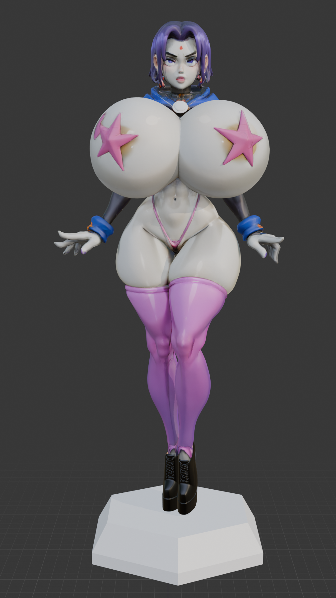 Bimbo Raven Figurine - 3D Model glb files