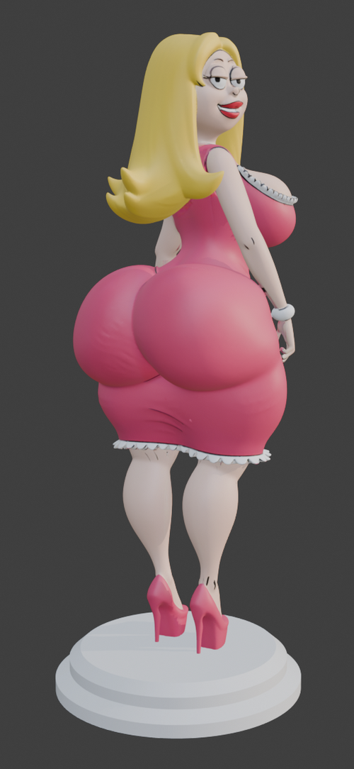 Francine Smith Fan Art – 1/10 Scale Resin Model – 7.5" Unpainted Figurine