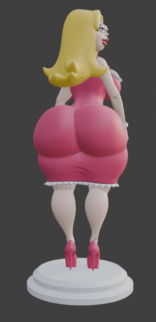 Francine Smith Fan Art – 1/10 Scale Resin Model – 7.5" Unpainted Figurine