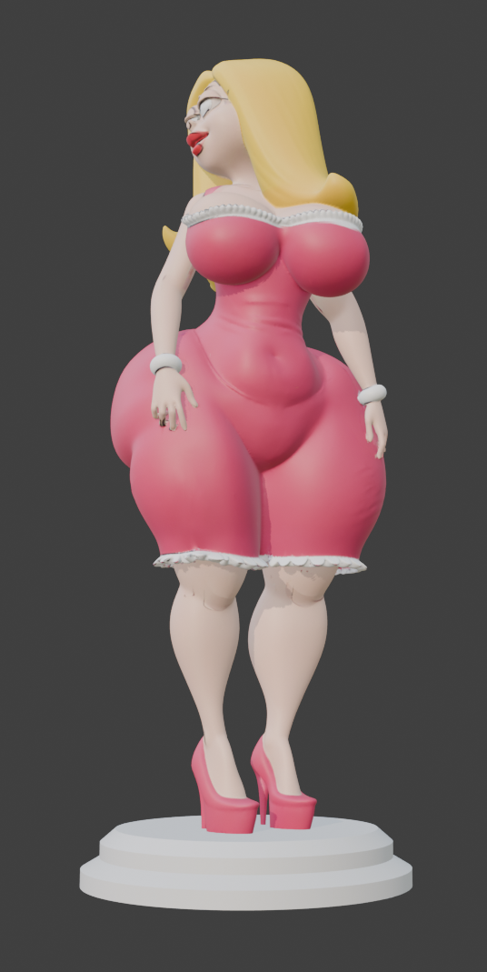 Francine Smith Fan Art – 1/10 Scale Resin Model – 7.5" Unpainted Figurine