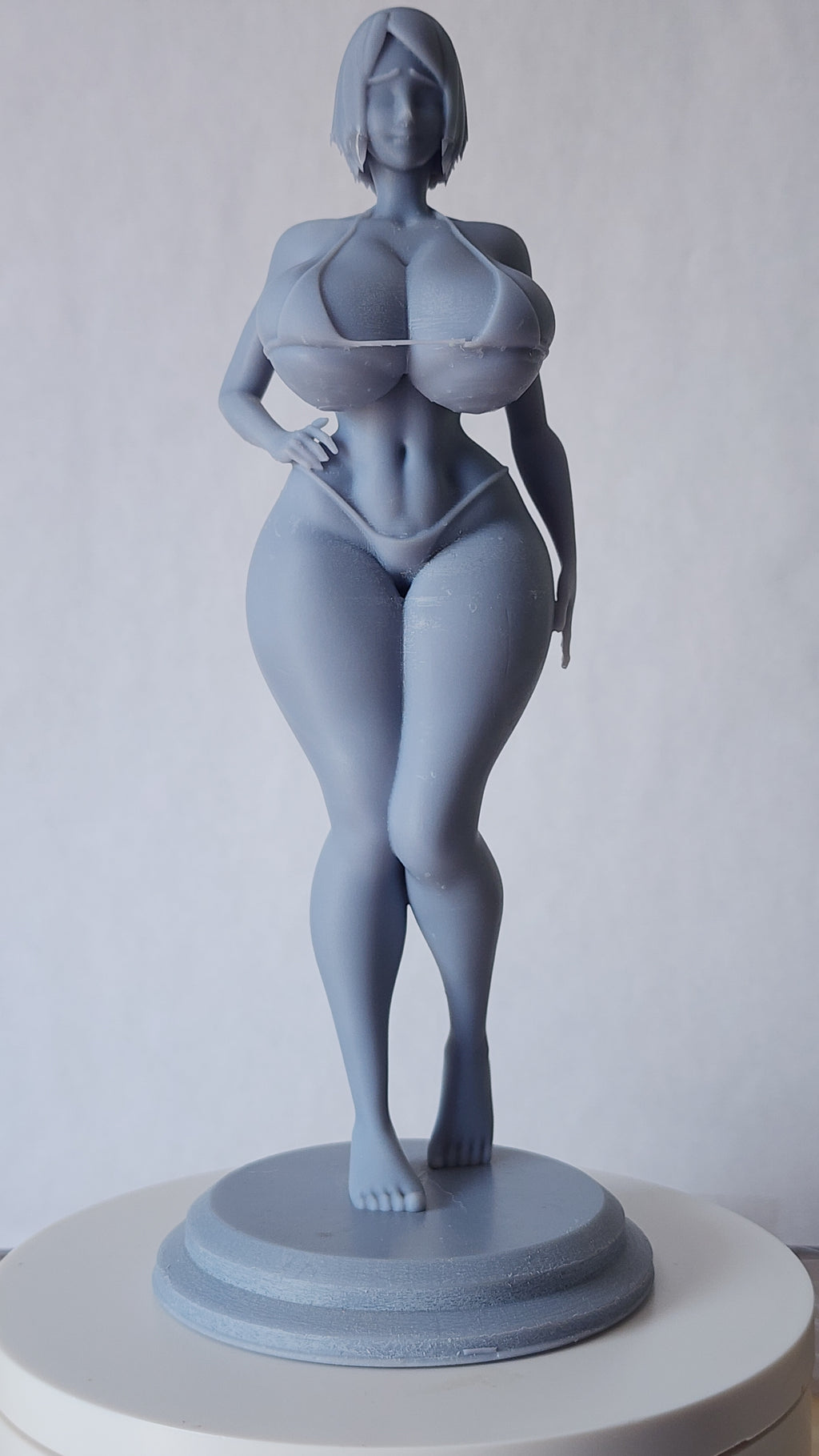 Sakura Haruno Spicy SFW  – Unpainted 3D Printed Figurine Statue Collectible (7" Tall)