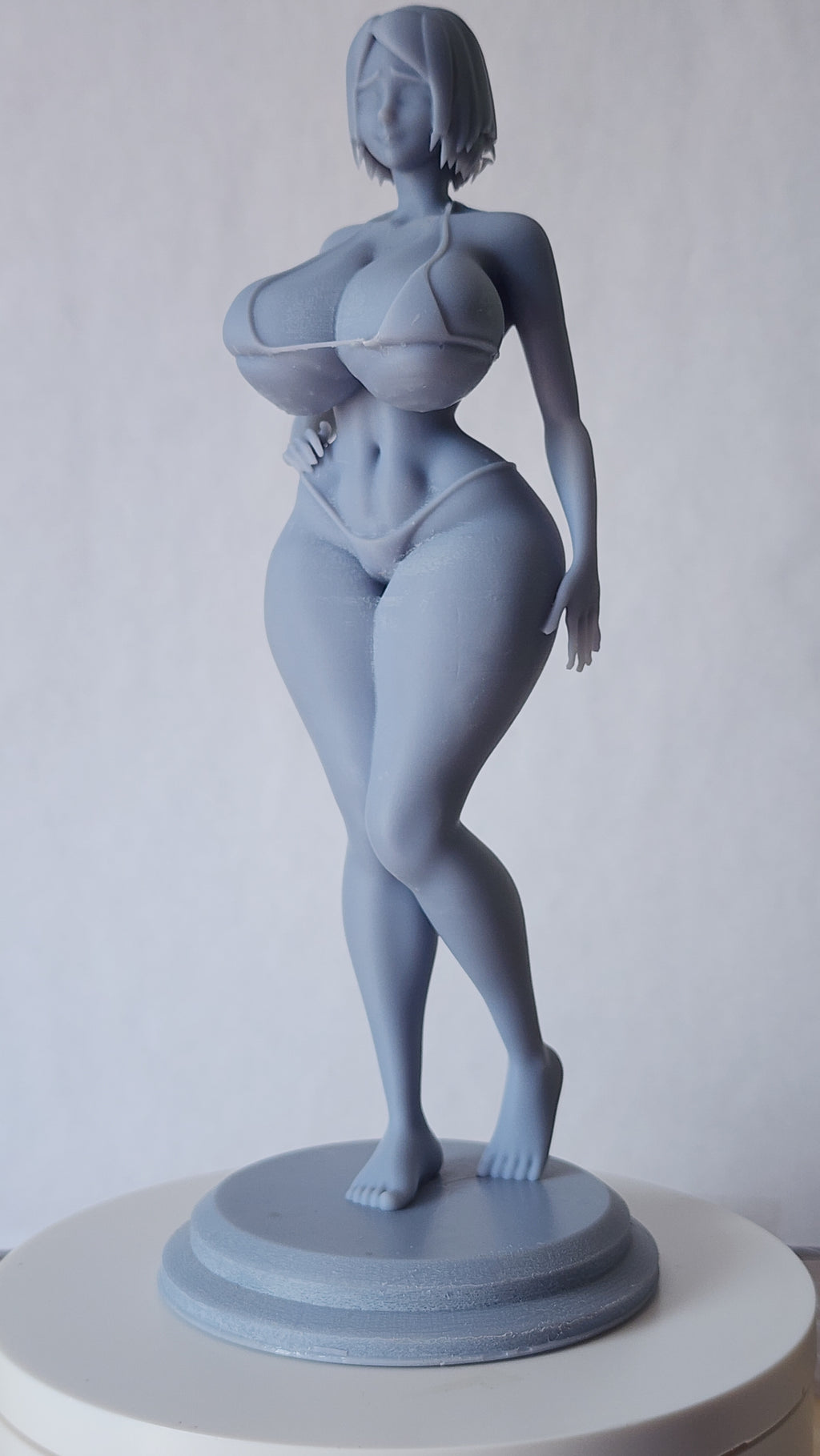Sakura Haruno Spicy SFW  – Unpainted 3D Printed Figurine Statue Collectible (7" Tall)