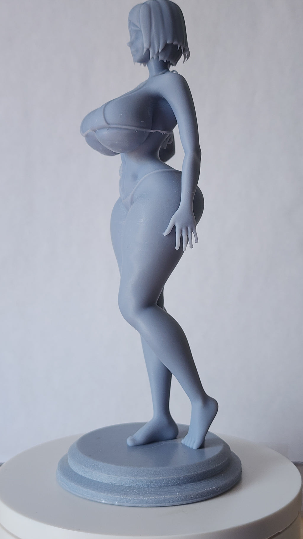 Sakura Haruno Spicy SFW  – Unpainted 3D Printed Figurine Statue Collectible (7" Tall)