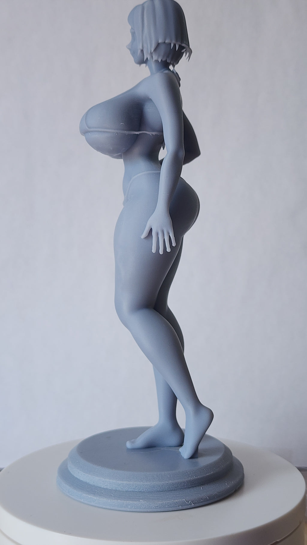 Sakura Haruno Spicy SFW  – Unpainted 3D Printed Figurine Statue Collectible (7" Tall)