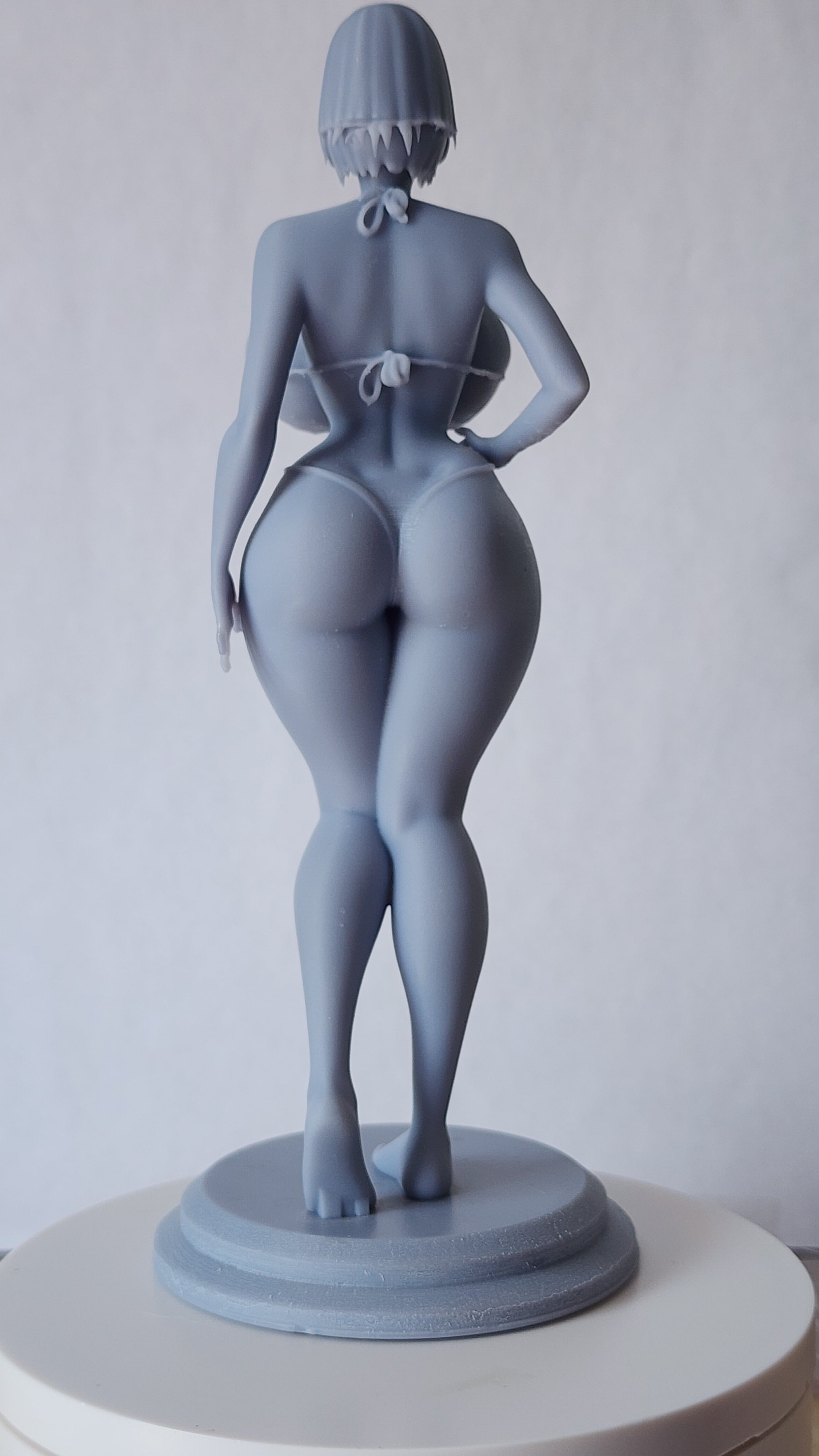 Sakura Haruno Spicy SFW  – Unpainted 3D Printed Figurine Statue Collectible (7" Tall)