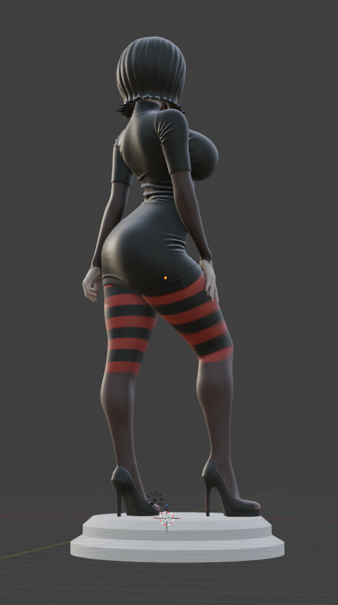 Mavis Dracula Fan Art Figure – 1/10 Scale Vampire Model – 7.5" Unpainted Figure