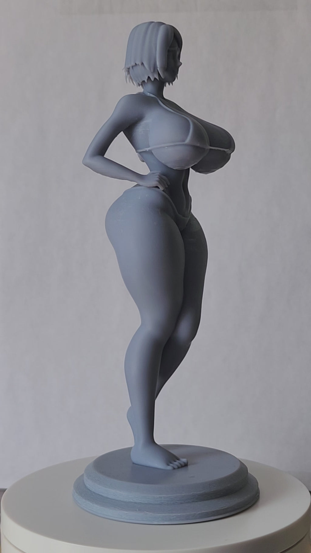 Sakura Haruno Spicy SFW  – Unpainted 3D Printed Figurine Statue Collectible (7" Tall)